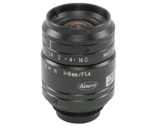 LM8JC1MS | 2/3″ 8mm 2MP C-Mount Lens